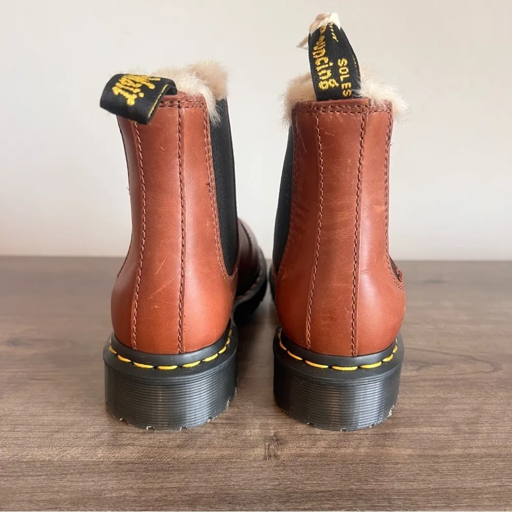 Dr. Martens Leonore Faux Fur Lined Women's Pull On Boot Size 5 #976 - Image 5