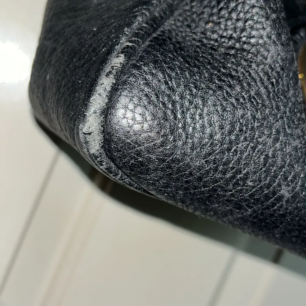 Greta black leather shoulder bag made in Italy. GUC - Image 5