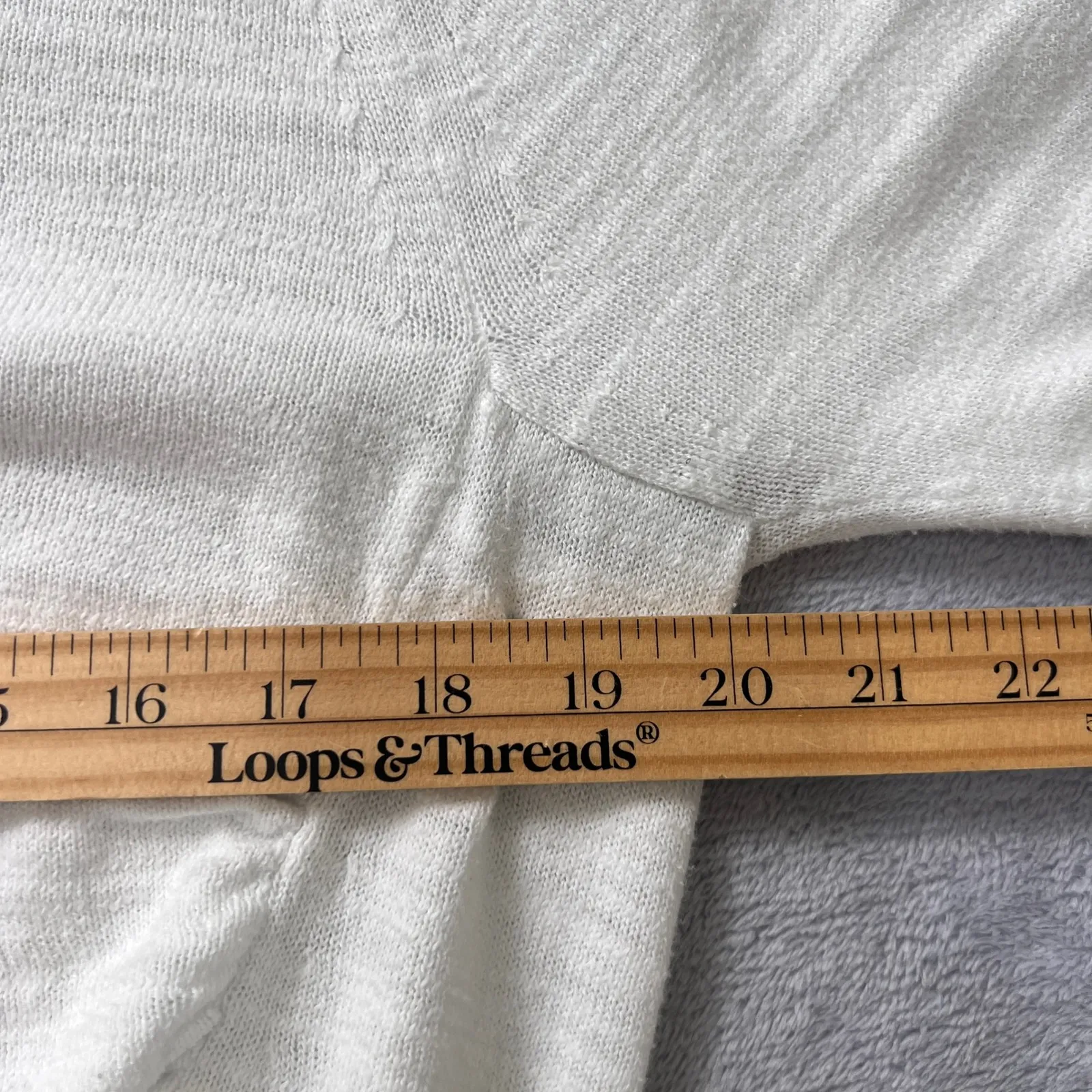 Juicy‎ Couture Cardigan Top Button Down Knit 3/4 Sleeve White Small Y2K Style - Image 9