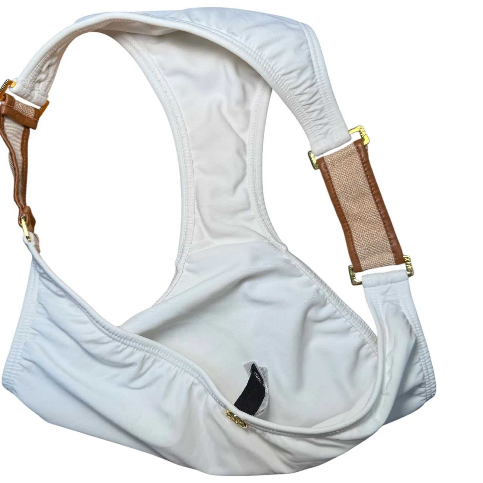 V.X. Paul Herman Bikini Set White Halter Top & Bottoms Beach Swim Suit medium White - Image 9