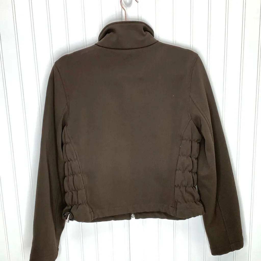 Fjall Schoeller Soft Shell Jacket Womens‎ Medium Brown Fleece Lined - Image 5