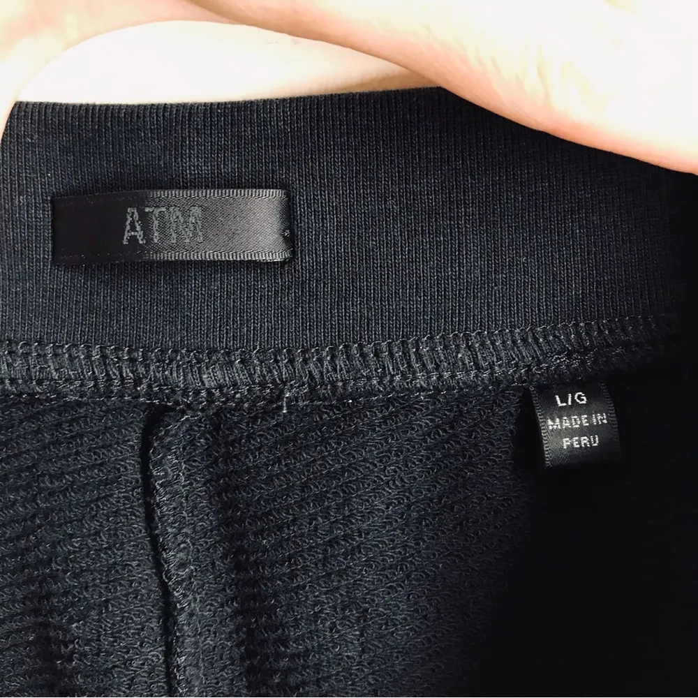 ATM French Terry Sweatpants Black size L Size L - Image 9