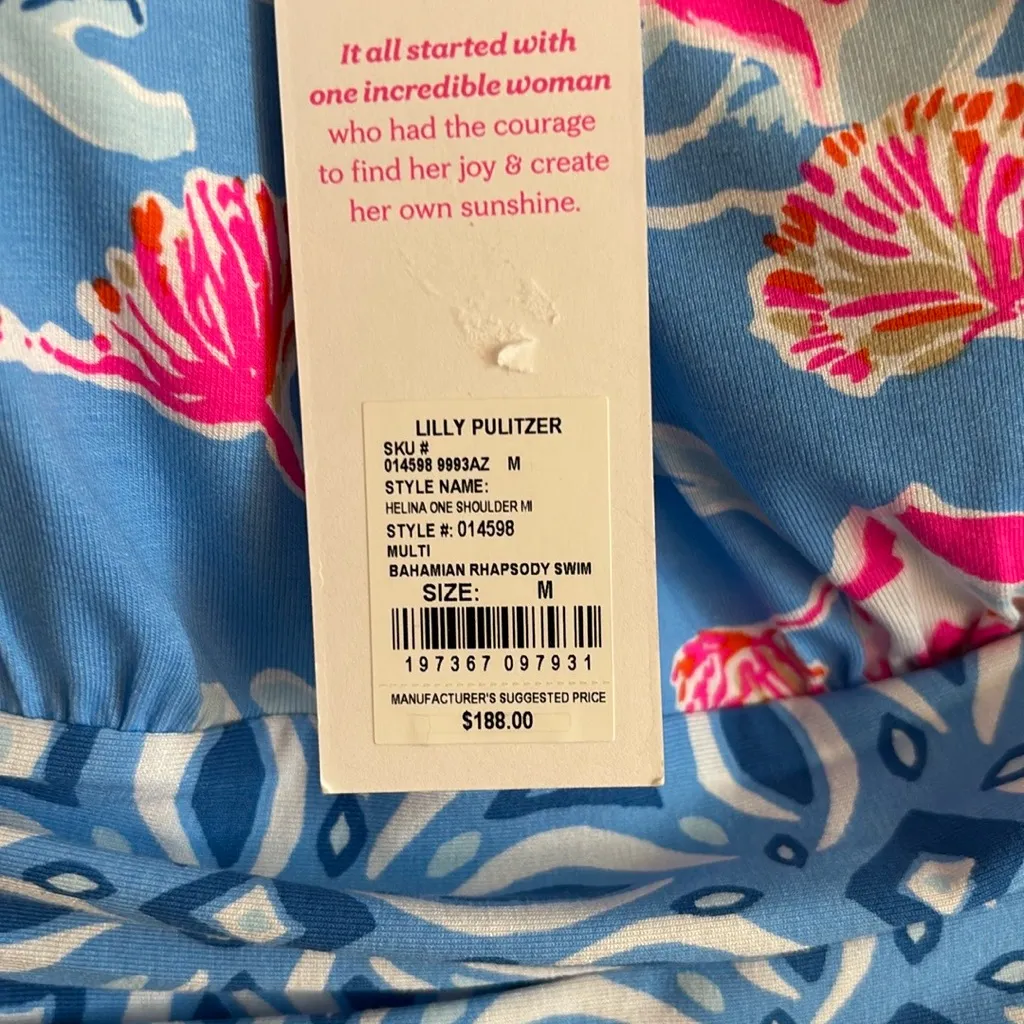 NWT!! 🌸🌸 Lilly Pulitzer Helina One Shoulder Midi. Sz M - Image 8