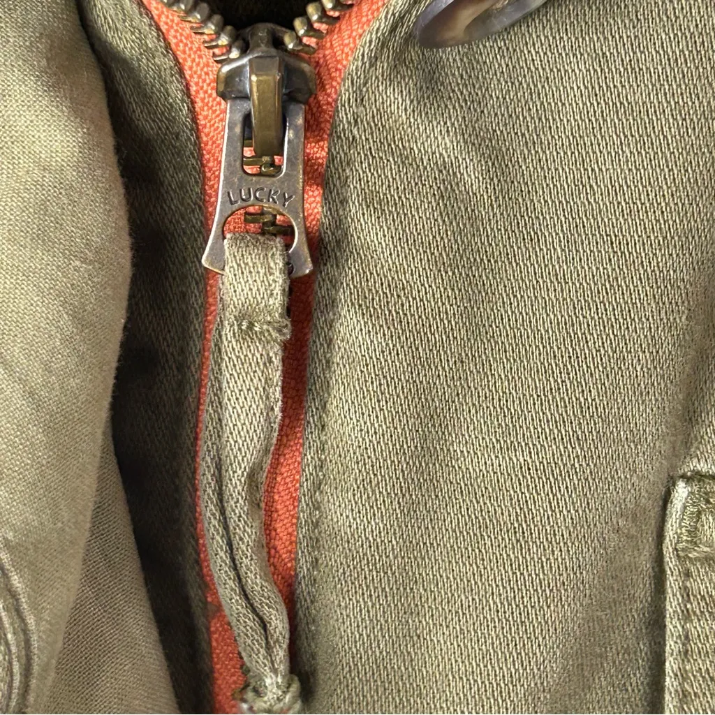 LUCKY BRAND Hunter Green Military Style Outdoor Utility Sleeveless Vest Size M - Image 9