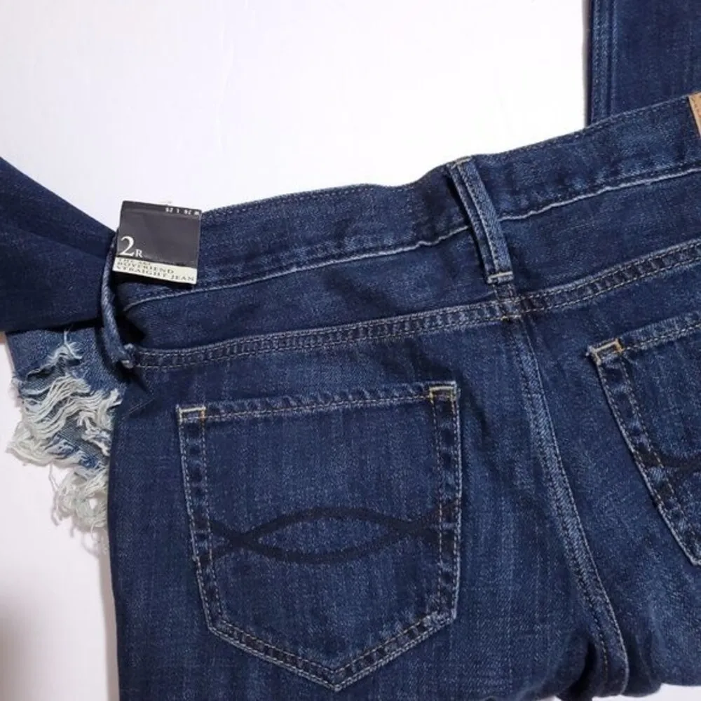 Abercrombie Boyfriend Straight Leg Jeans Size 2 26 Distressed Destroyed Loose - Image 6