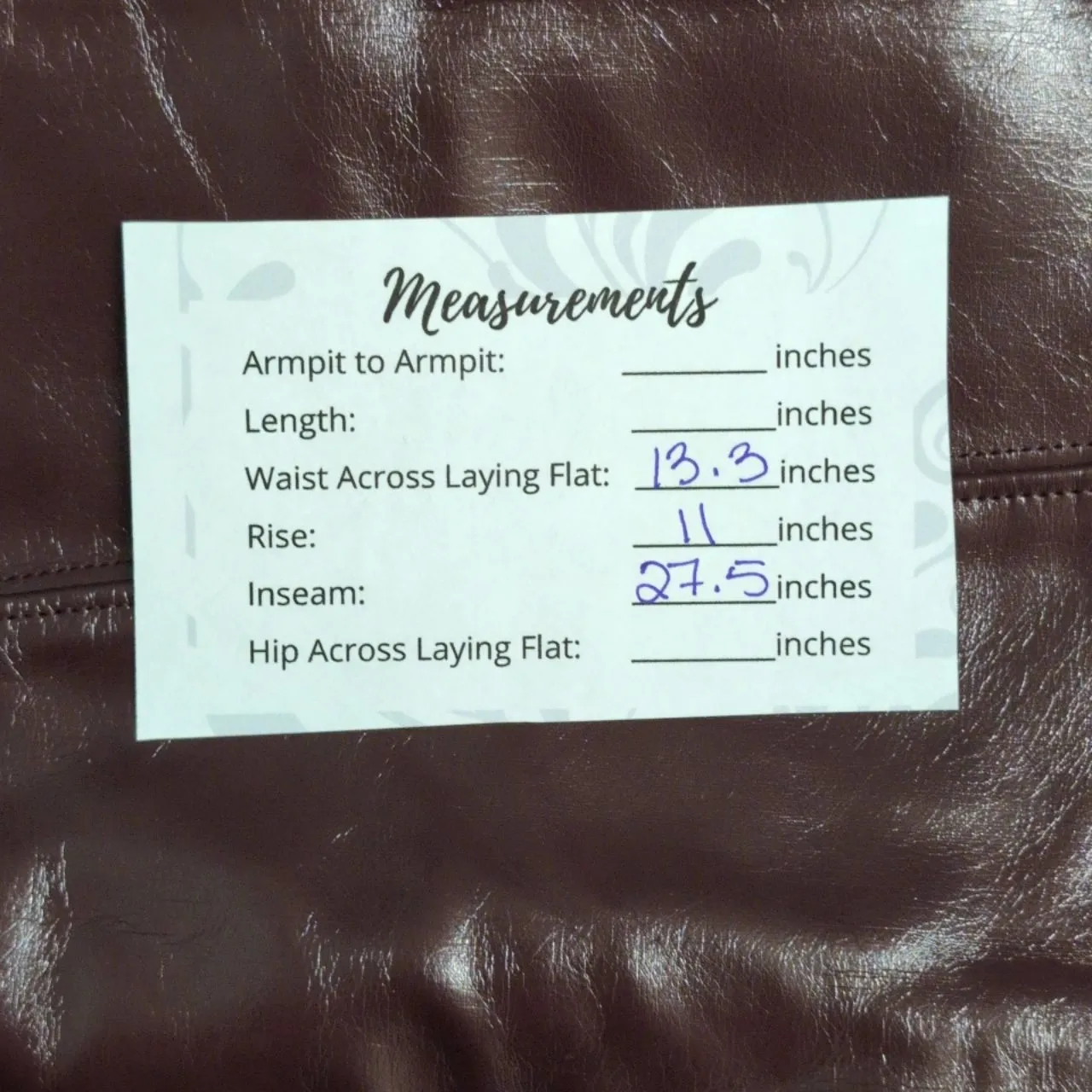 NWT SPANX Ruby High-Waisted Faux Patent Leather Glossy Chic Leggings M - Image 13