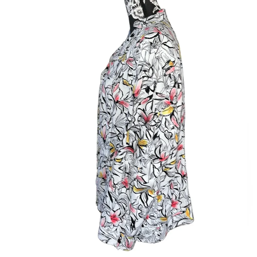 Christopher & Banks Floral Shirt Jacket - Image 2