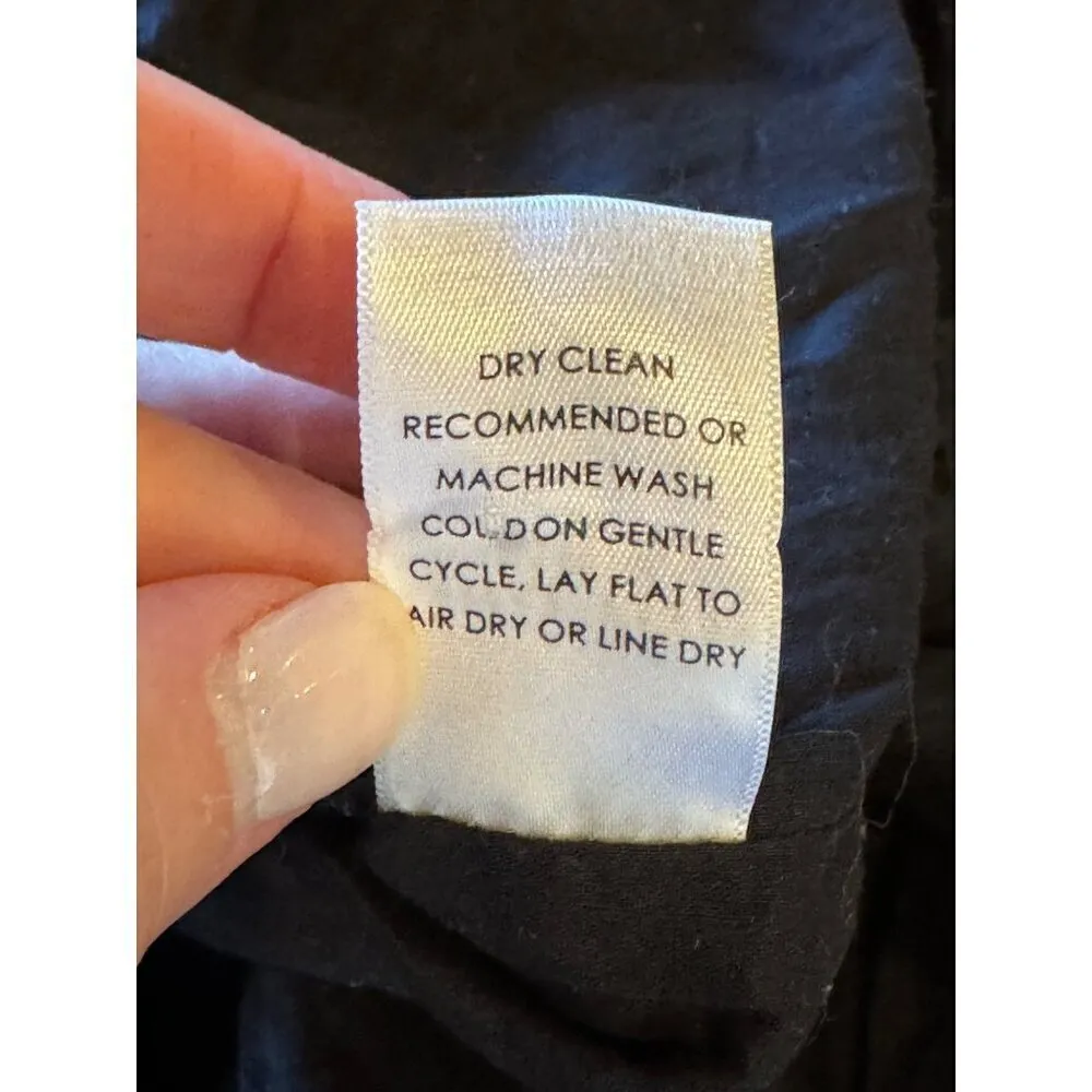 Apiece Apart Dress Women 4 Black Metallic‎ Rainbow Stripe Camellia Midi Party - Image 15