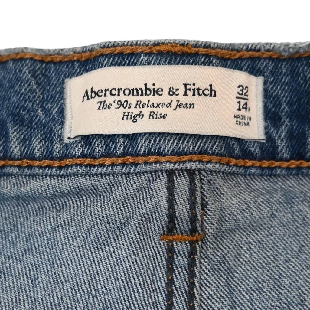 Abercrombie & Fitch Women's 32/14 The 90's Relaxed High Rise Jean - Image 9