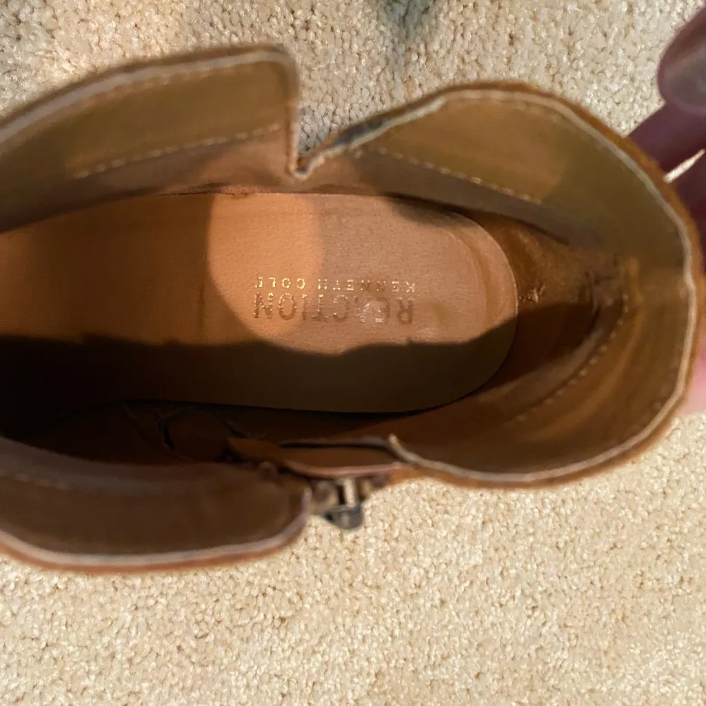 Cognac/Brown Heeled Booties - Image 5