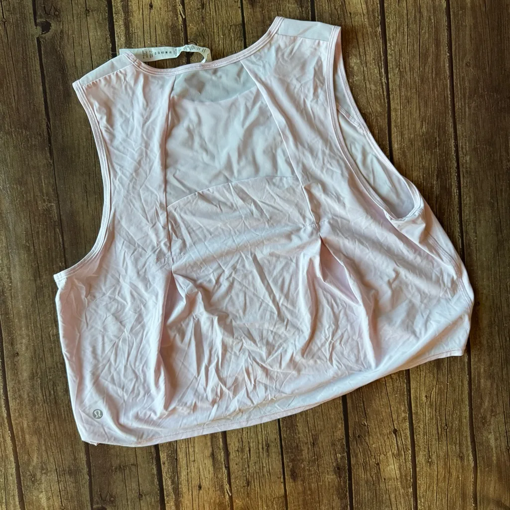 Lululemon Athletica Light Pink Crop Length Tank Top | Size 12 💪🏻 - Image 3