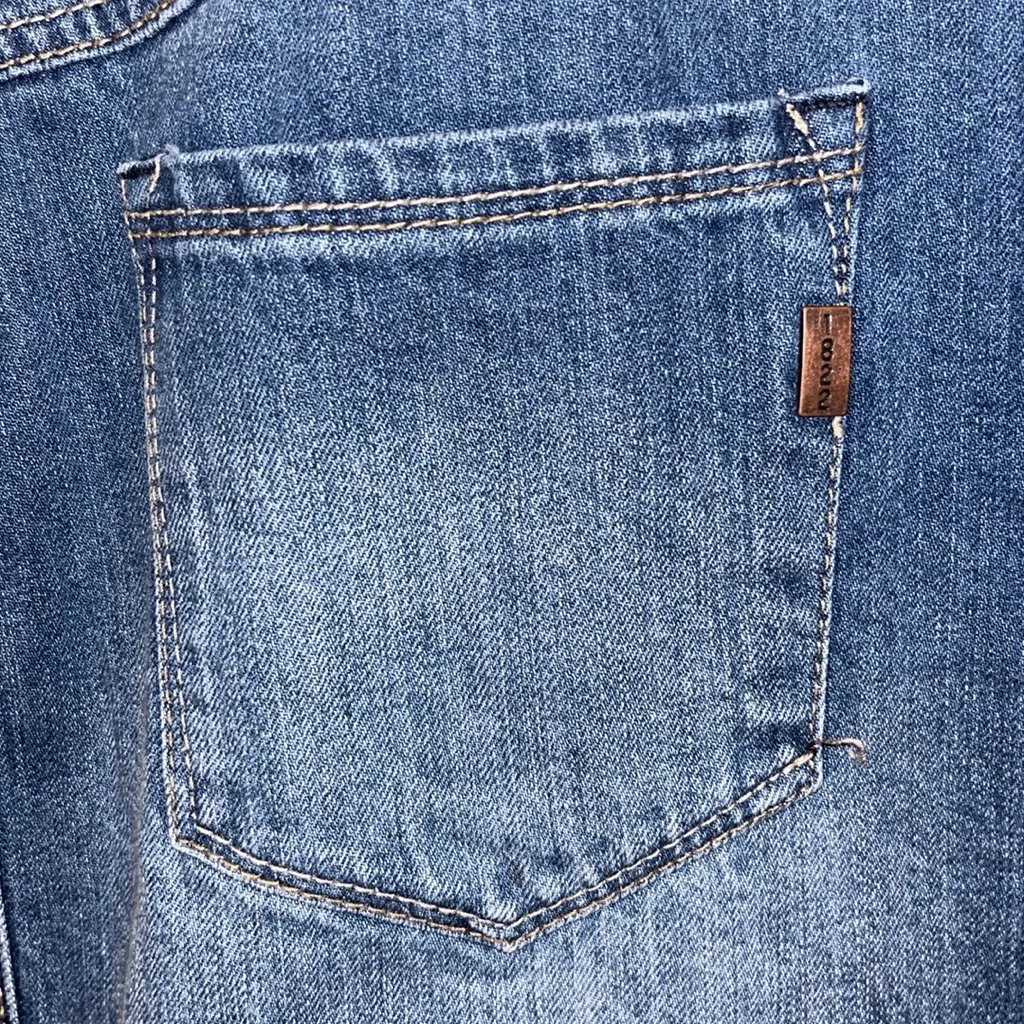 NEW Denim Blue Jean Skirt NWT Frayed Hem Mini Short - Image 6