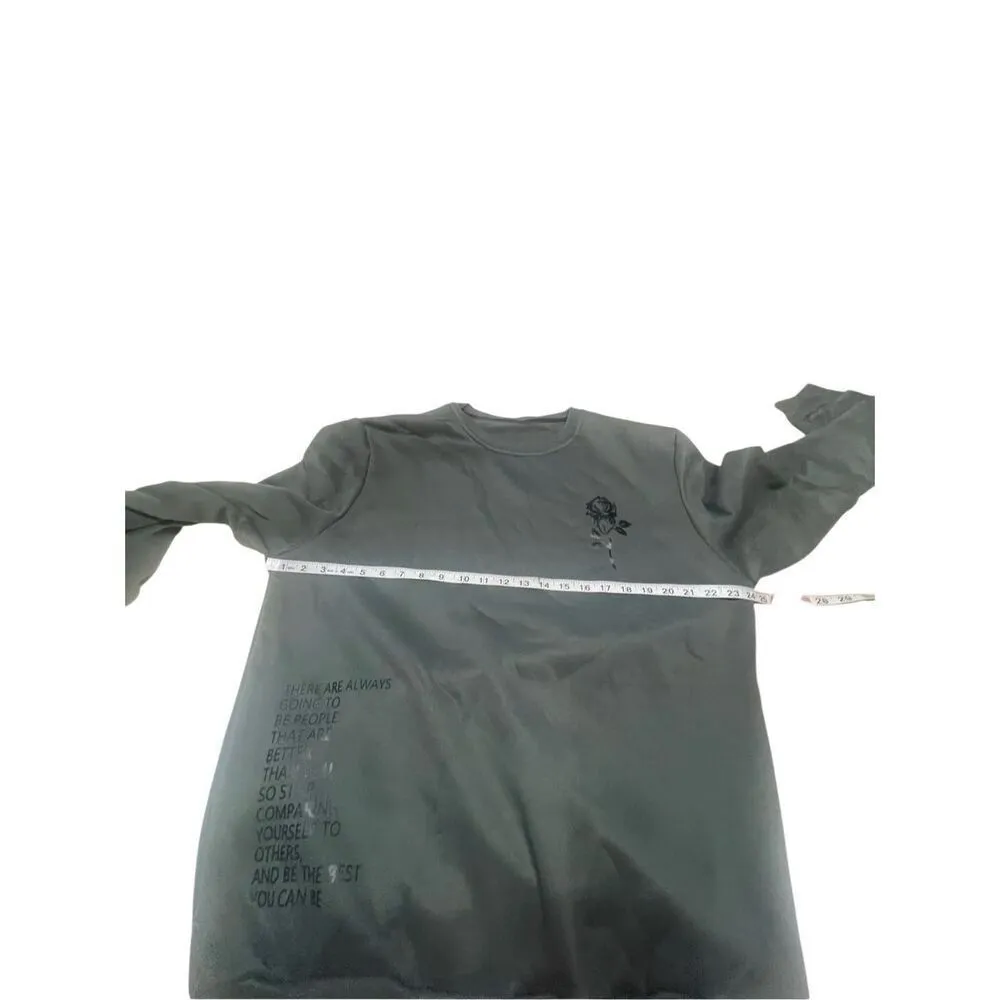 No Brand Womans inspirational green sweatshirt Sz XL NWOT - Image 5