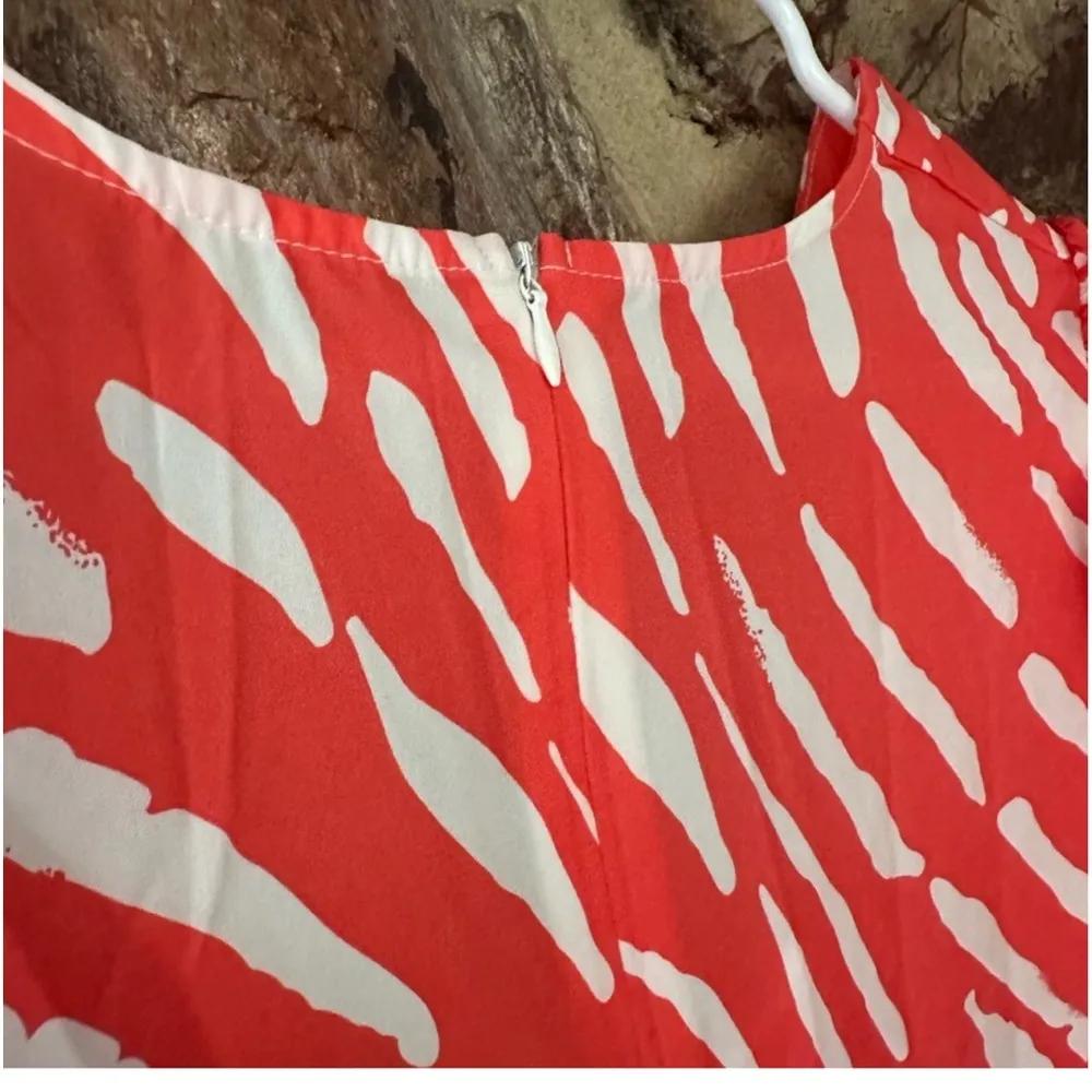 Commense Stripe Pattern Cutout Long Dress size XL Orange - Image 7