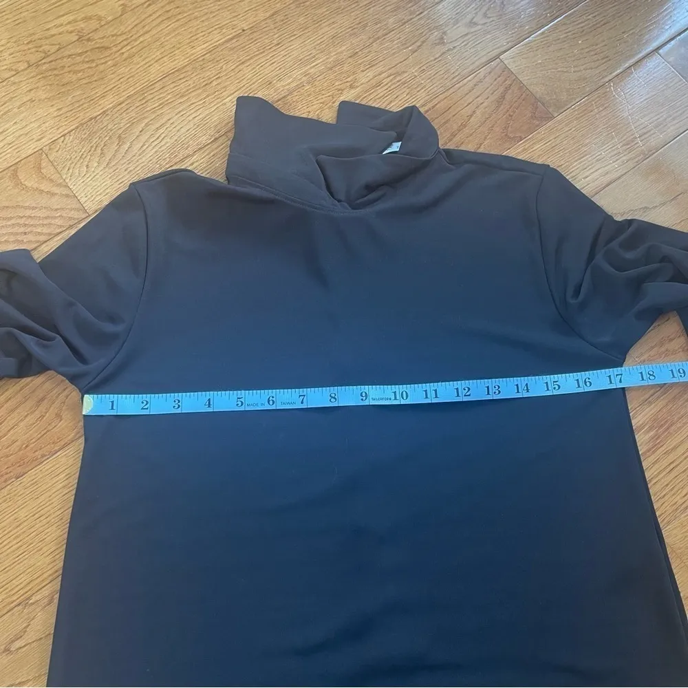 Zara Collection Asymmetric Collar Midi Dress Black Goth Grunge Whimsigoth S - Image 5