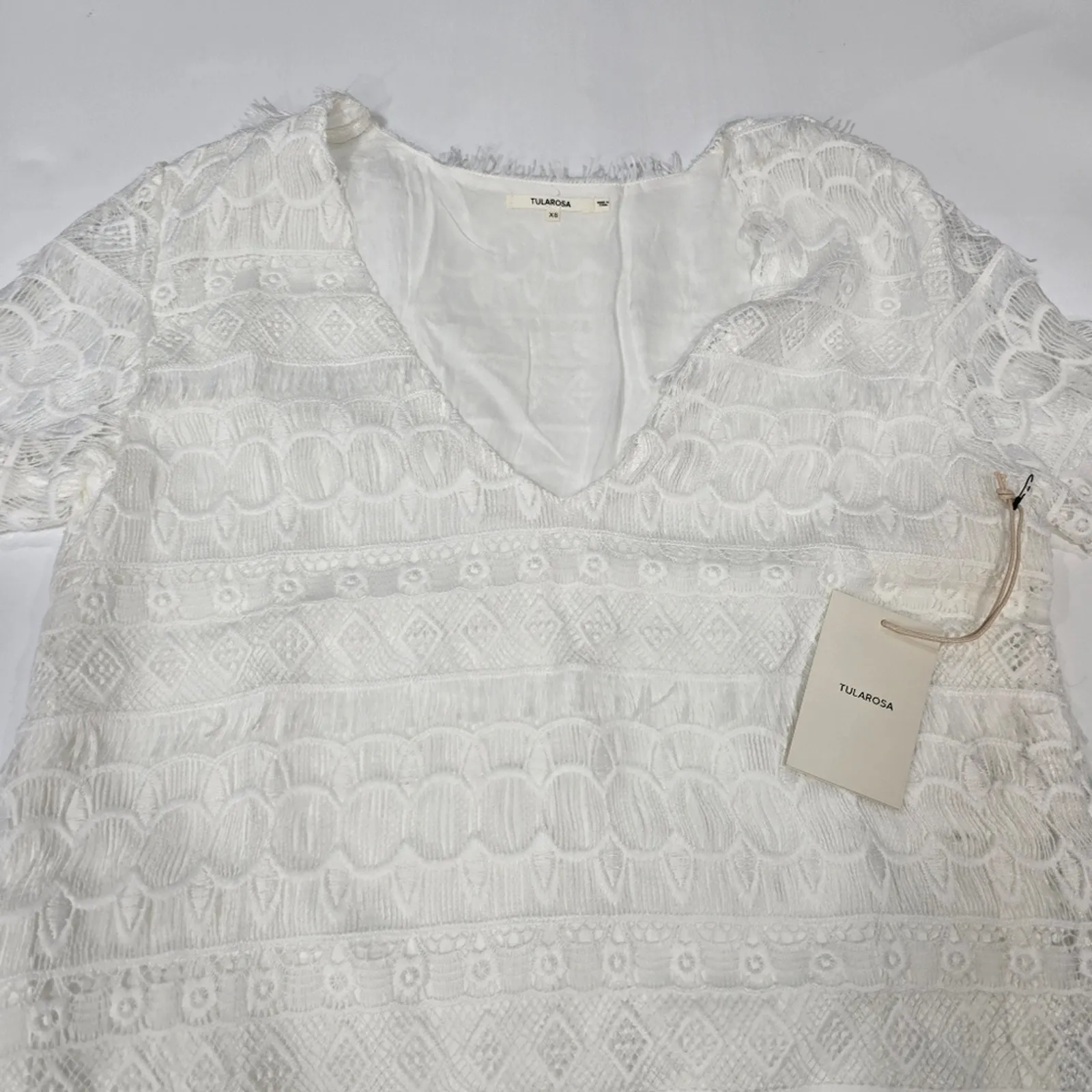 Tularosa Lambros Dress in White XS - Image 5
