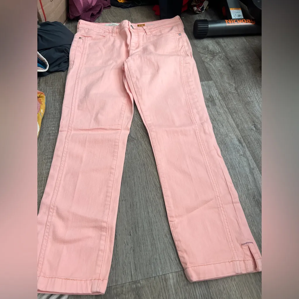 Pilcro and the letterpress stet pink Straight-Leg Pants size 28 - Image 7