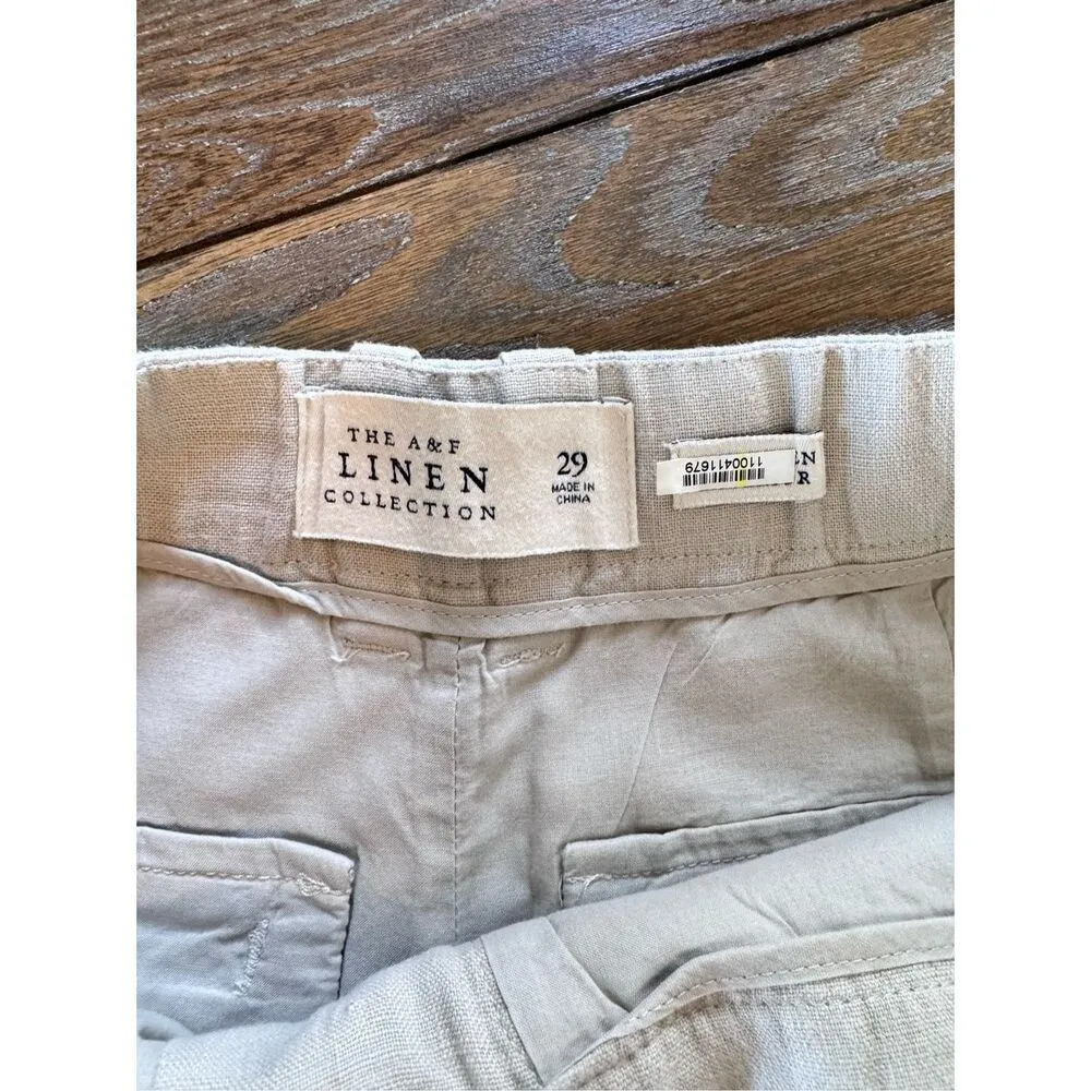 Abercrombie & Fitch Linen Collection Shorts Size 29 - Image 2