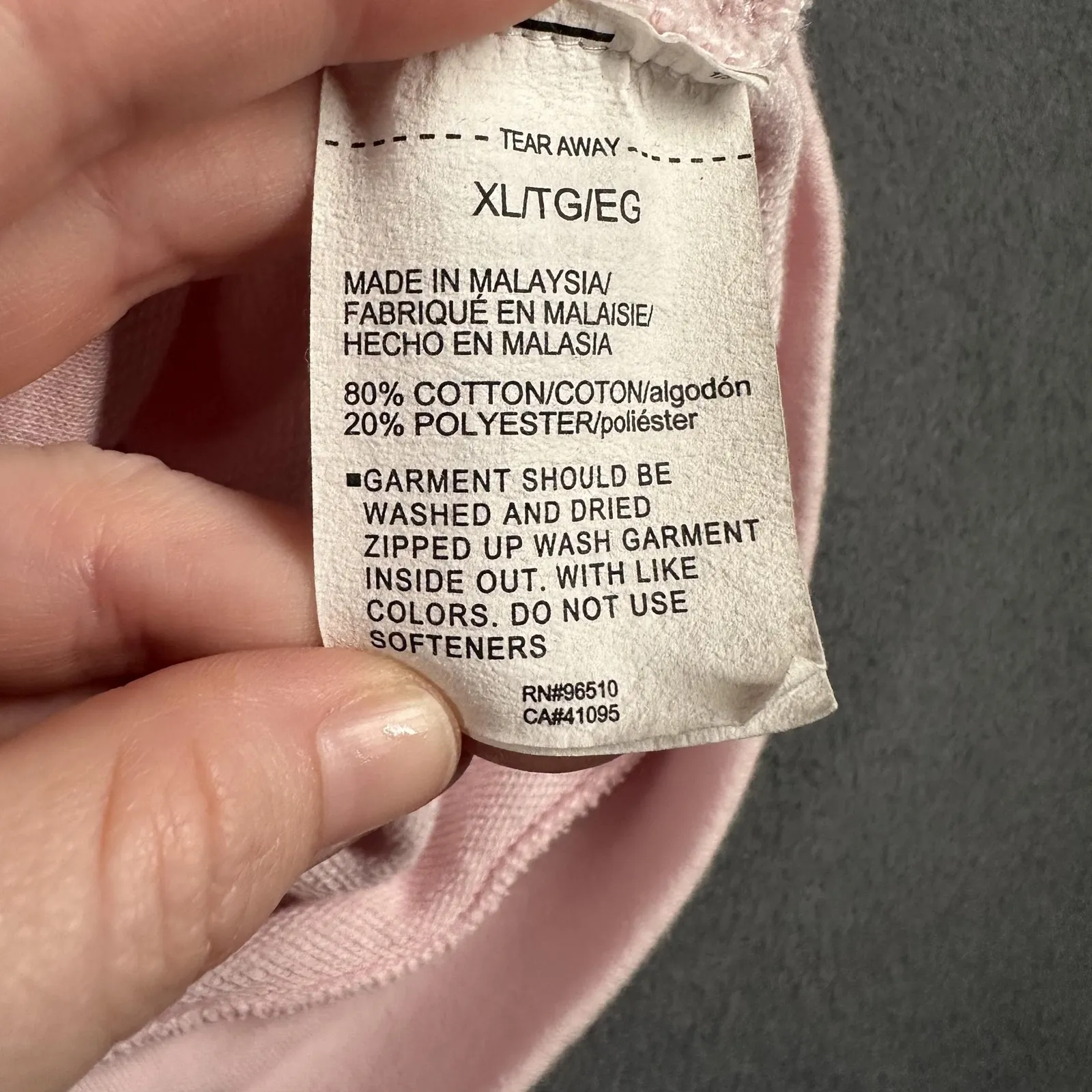 Under Armour Hoodie Womens XL Pink Fleece Loose Fit Full Zip Hooded Sweatshirt - Image 8