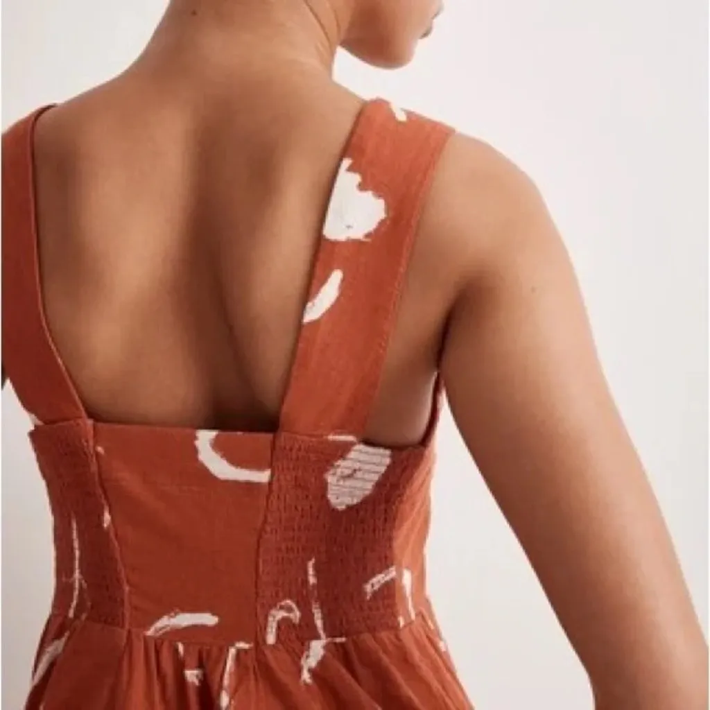 Madewell x Caroline Z Hurley Tank Midi Dress in Abstract Alpha - Image 2