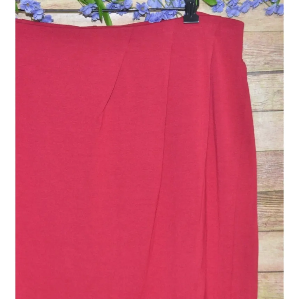 NWT J. Jill Wearever Collection Ladies Pink Knee Length Pull On Skirt Size L Size L - Image 2