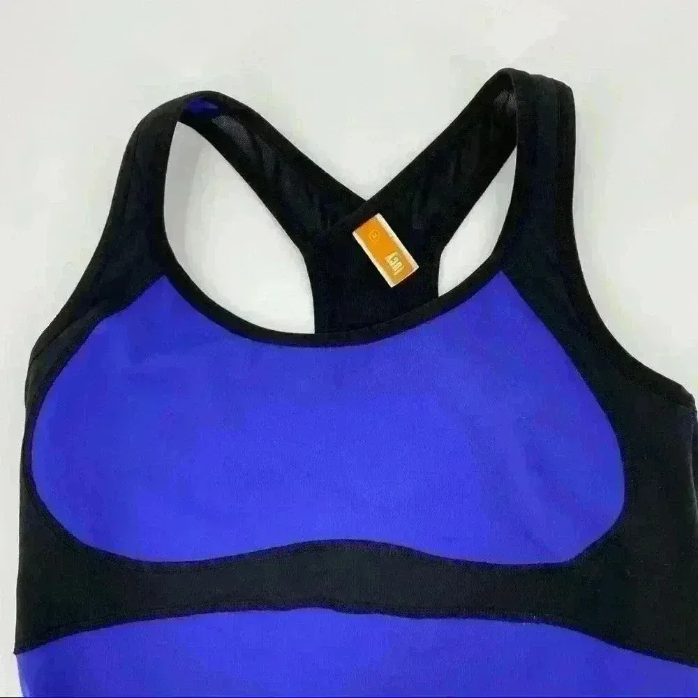 Lucy Razerback Criss Cross Back‎ Mesh Tank Top M - Image 7