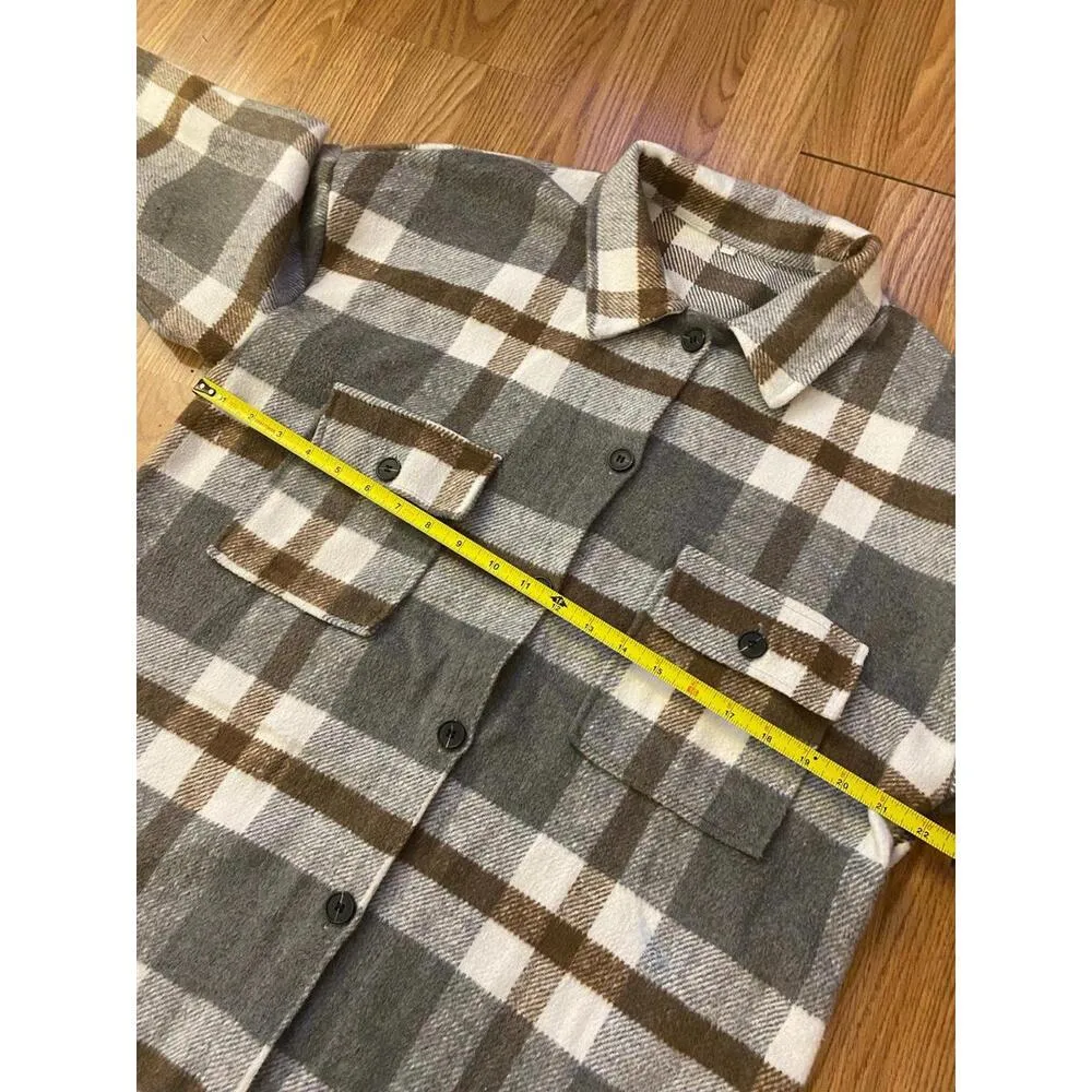 Plaid Shacket Size Large - Image 3