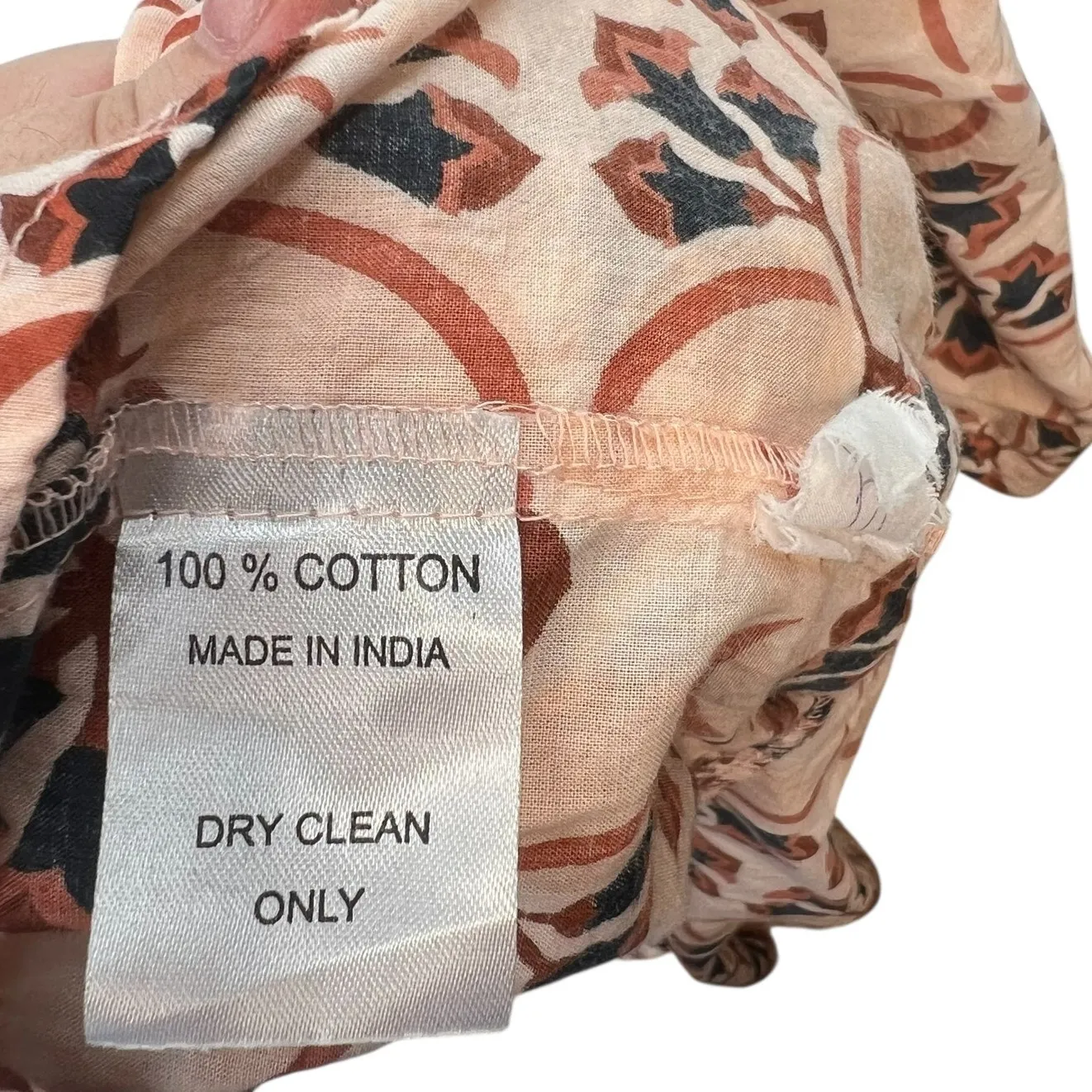 Mille Resort‎ Astrid Dress Sayulita Print Geometric Mosaic Cotton Pink Size XS - Image 16