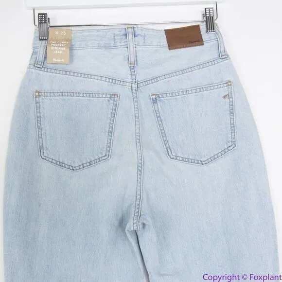NEW Madewell The Curvy Perfect‎ Vintage Jean in Fitzgerald Wash, 25 - Image 8