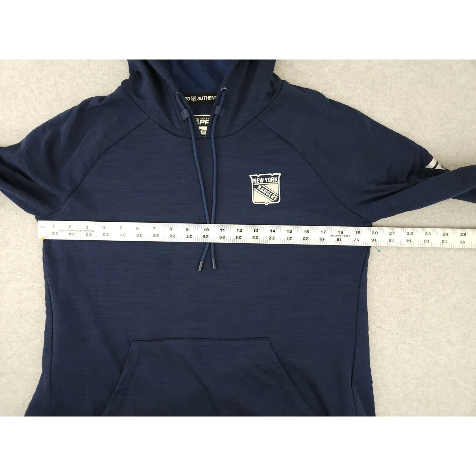 Womens Medium New York Rangers Hoodie Fanatics Pro NHL Hockey Pullover Cool Core - Image 9