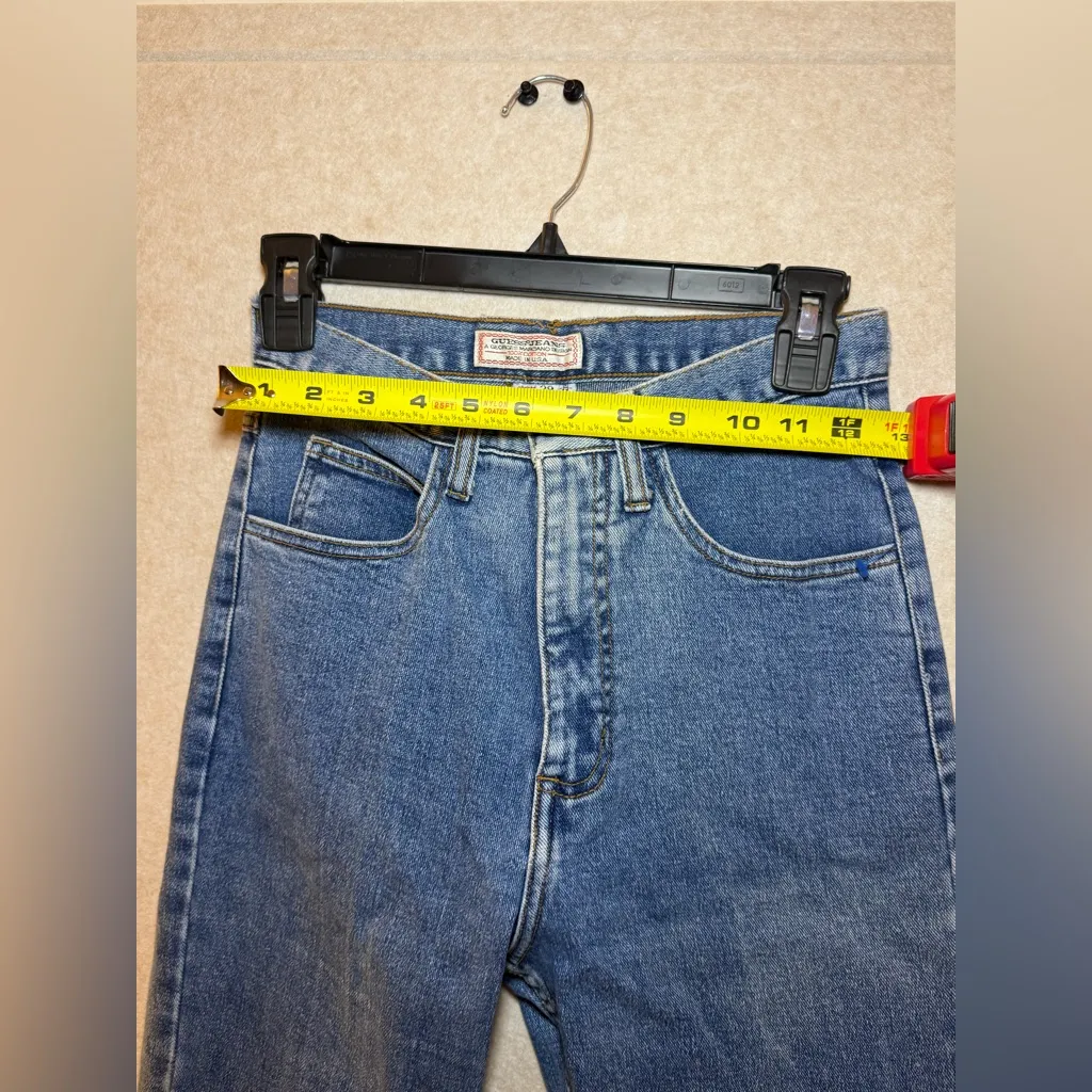 Guess Vintage Georges Marciano 80s 90s Medium Wash Denim Jeans Size 28 - Image 5