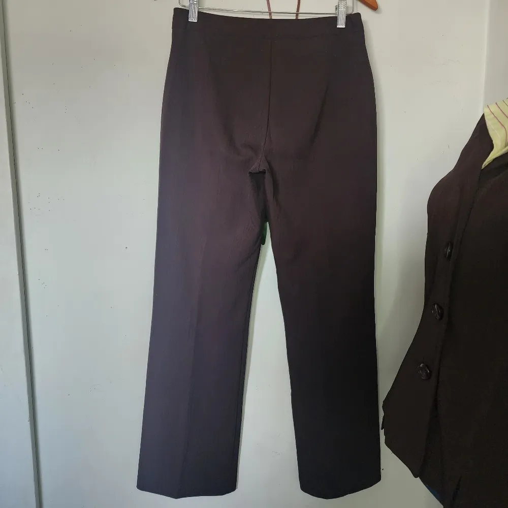 Vintage My Michelle Brown Pantsuit with Removable Faux Shirt - Image 10