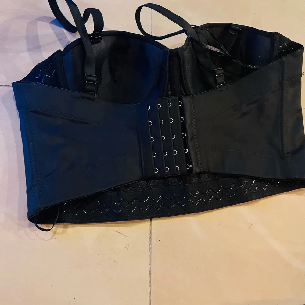 Colorful Rhinestone Push Up Bra Clubwear Party Bustier Crop Top SZ LARGE - Image 5