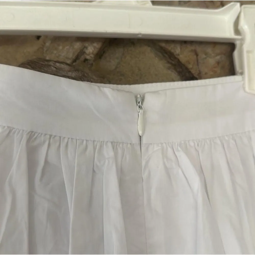 Commense Linen Pleated Maxi Skirt size large White - Image 5