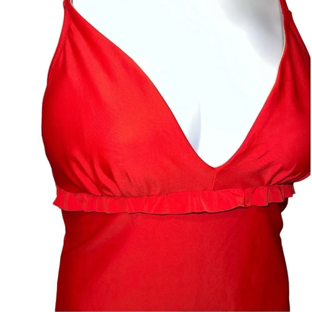 Old navy red with ruffle one piece swimsuit! New - Image 3