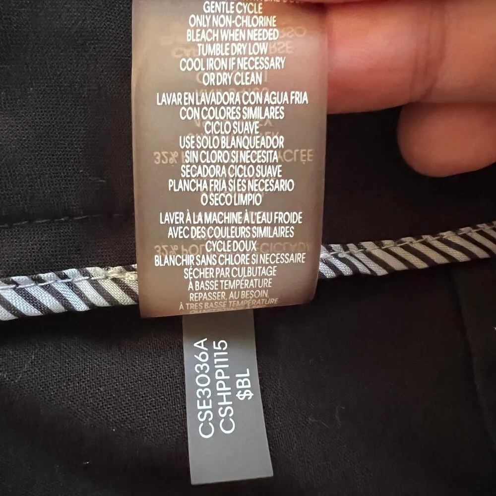 Calvin Klein US 6 SMALL Black Modern Fit Dress Pants Trousers Bootcut - Image 9