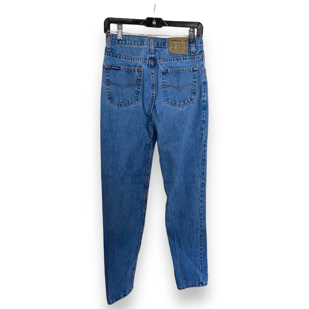 Jordache Womens Jeans Size 7/8 Vintage Blue Denim Tapered‎ Leg 100% Cotton - Image 4