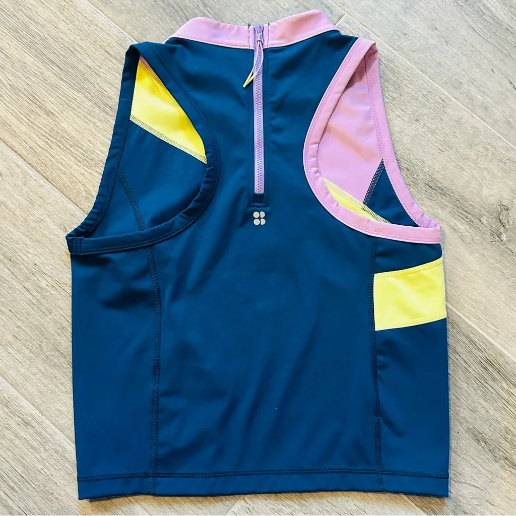 Sweaty Betty Power Zip Back Workout Crop - Image 2