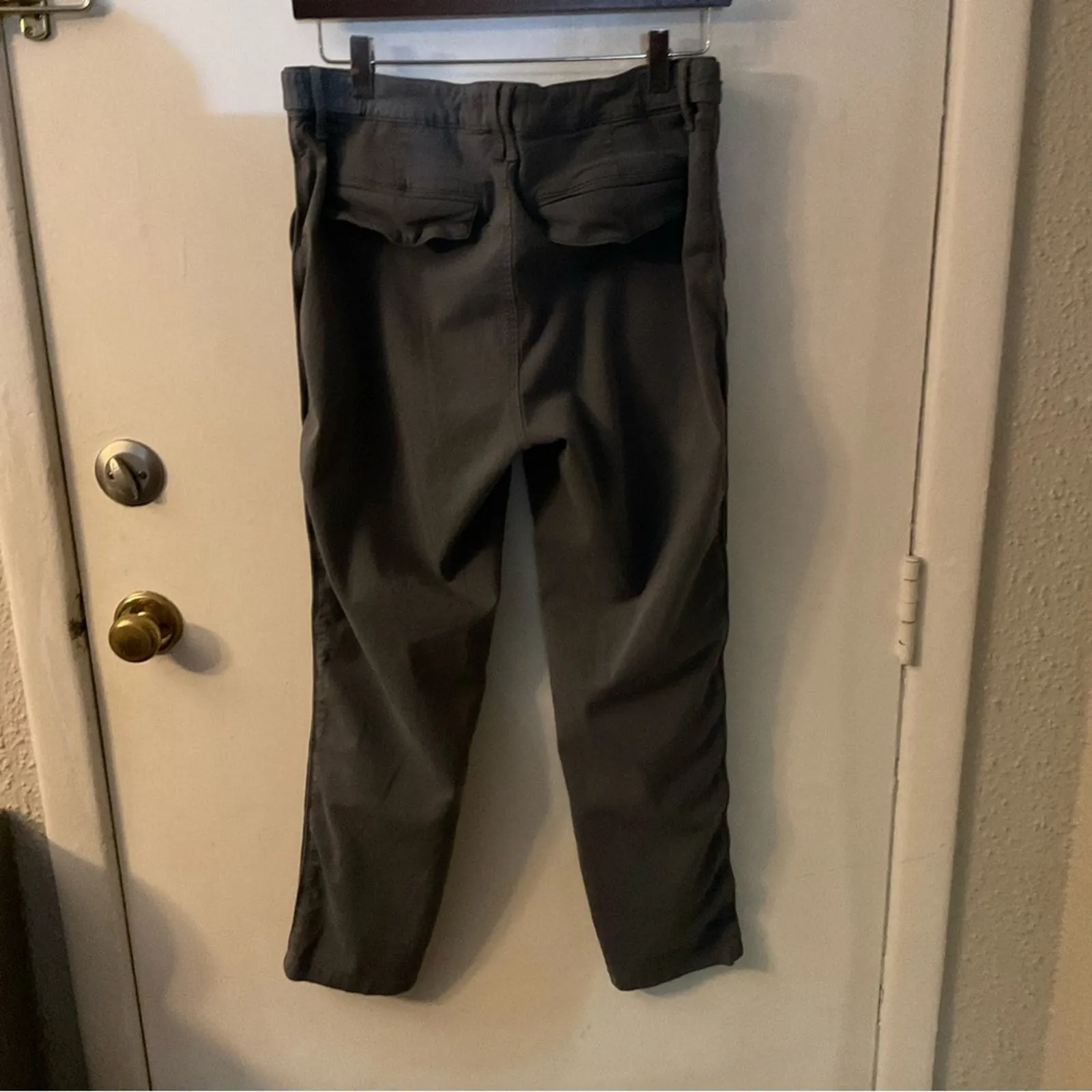 PIstola High Rise Straight Trouser Olive Green 29 Classic Dark Academia Casual - Image 2