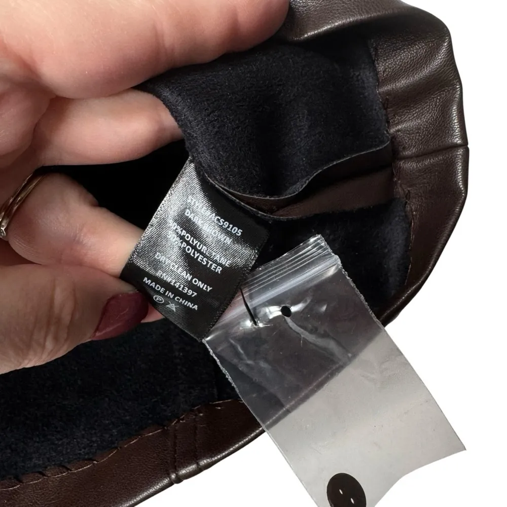 NWT ASTR THE LABEL Veruca Faux Leather Mini Skirt Chocolate Brown Vegan Medium M - Image 9