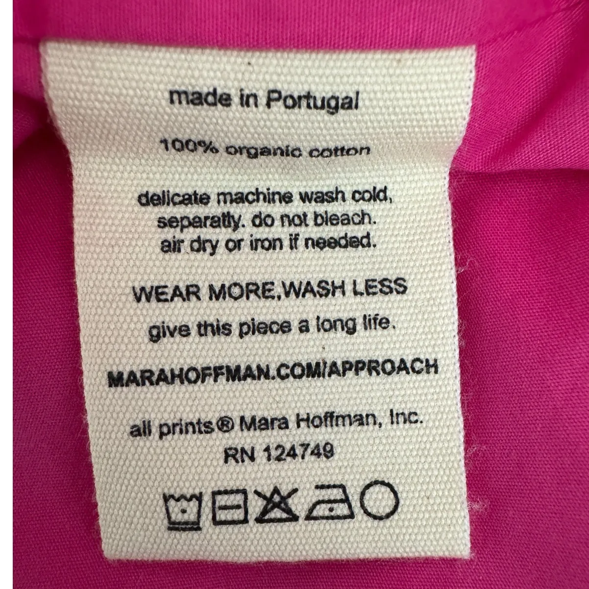 Mara Hoffman Raquel Dress size 8 Organic Cotton Maxi hot pink - Image 13