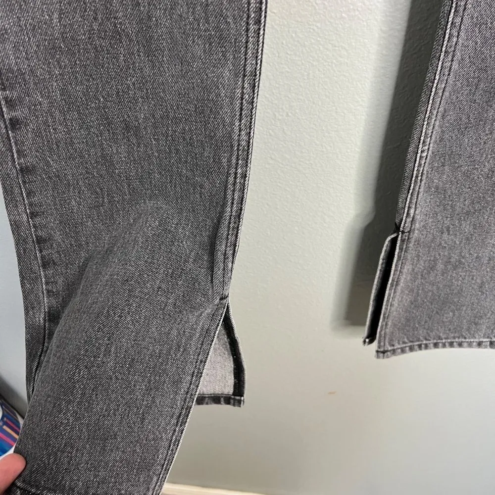 NWOT Joie High Rise‎ Split Hem Flare Leg Jeans Gray 27 Waist Long 35" Inseam - Image 5