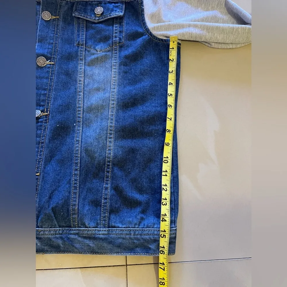 Men's Fashion Denim Loose Long Sleeve Bottom Spring Hooded Denim Casual Jackets - Image 9