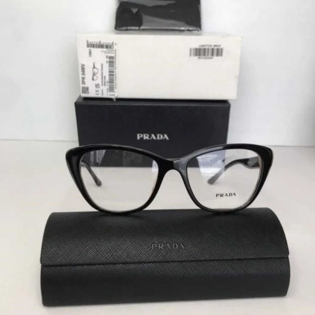 Authentic New PRADAPR 04WV black and medium havana - Image 2