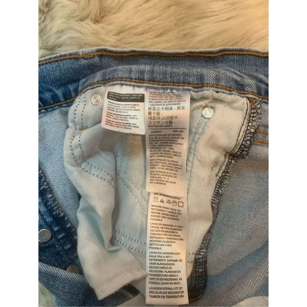 Levi's Wedgie Destructed Straight Jeans Size 32 - Image 7