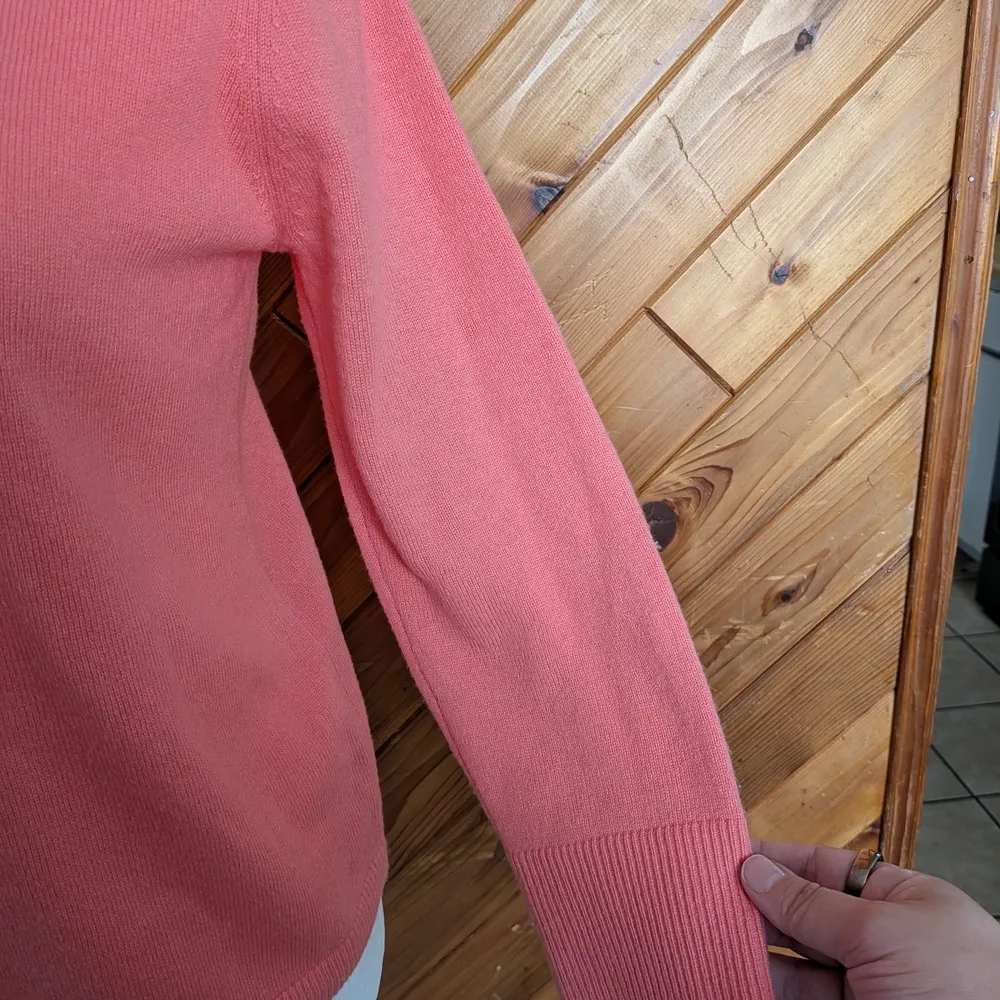 Kate Spade Coral Button-Up Cardigan Size Medium - Image 4