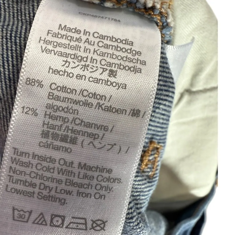 Madewell‎ Baggy Straight Jeans Dark Worn Indigo Wash Size 30 Denim Casual - Image 10