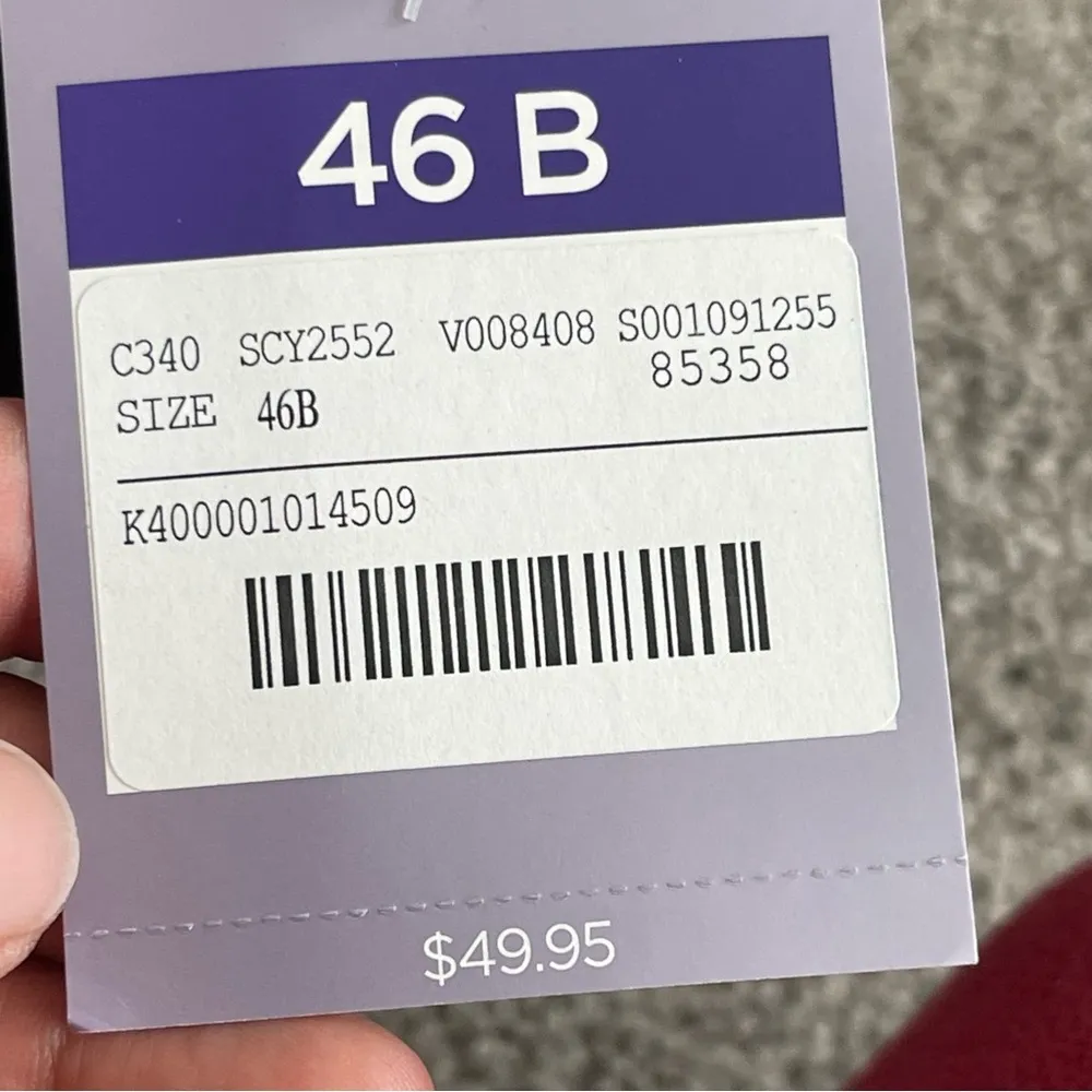 Catherines Intimates Full Coverage Smooth Underwire Bra Plus Size 46B Black - Image 8