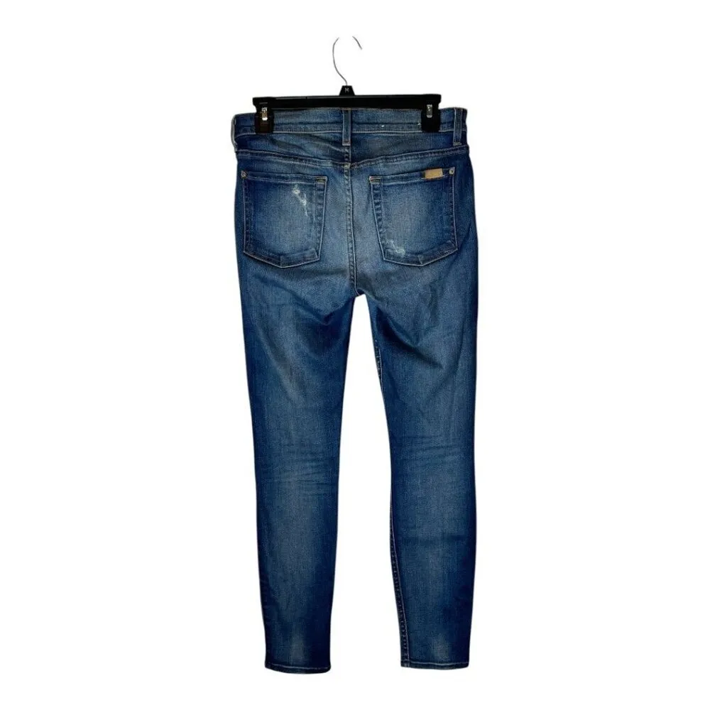 7 For All Mankind Jeans‎ Women 27 Medium Wash Denim Distressed The Ankle Skinny - Image 4