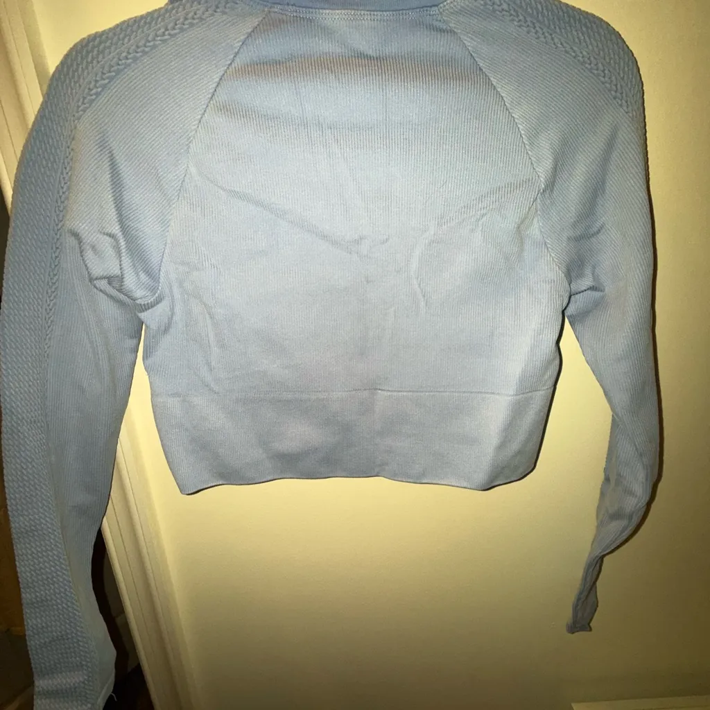 OFFLINE Sky Blue Women's Crop Top Size undefined - Image 2